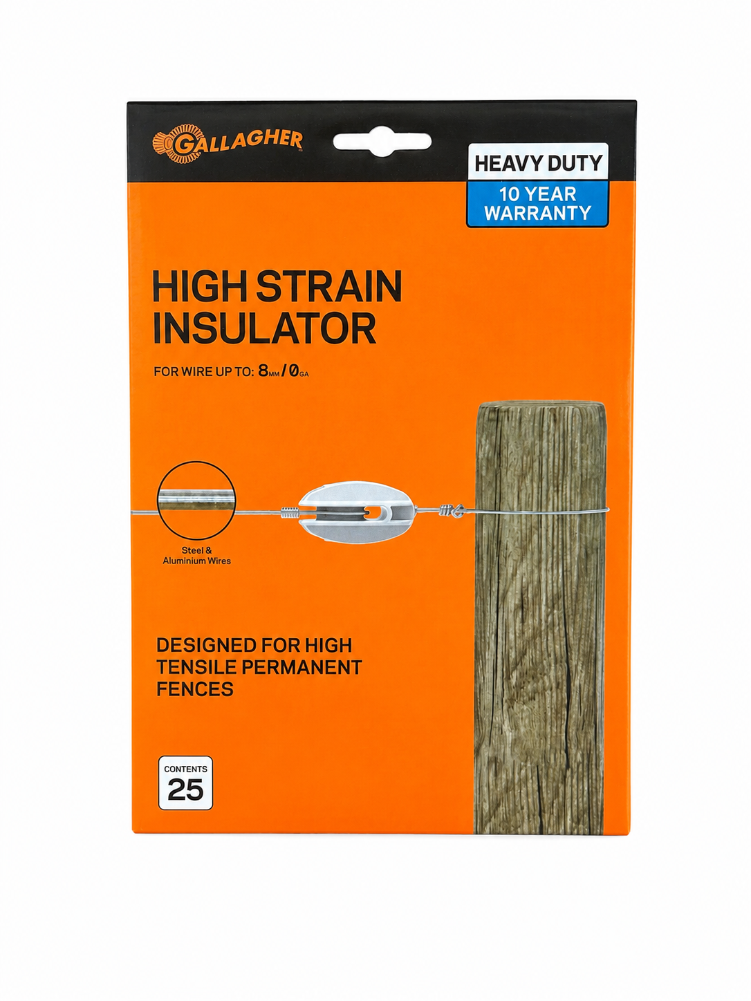 Gallagher High Strain Insulator - Box of 25