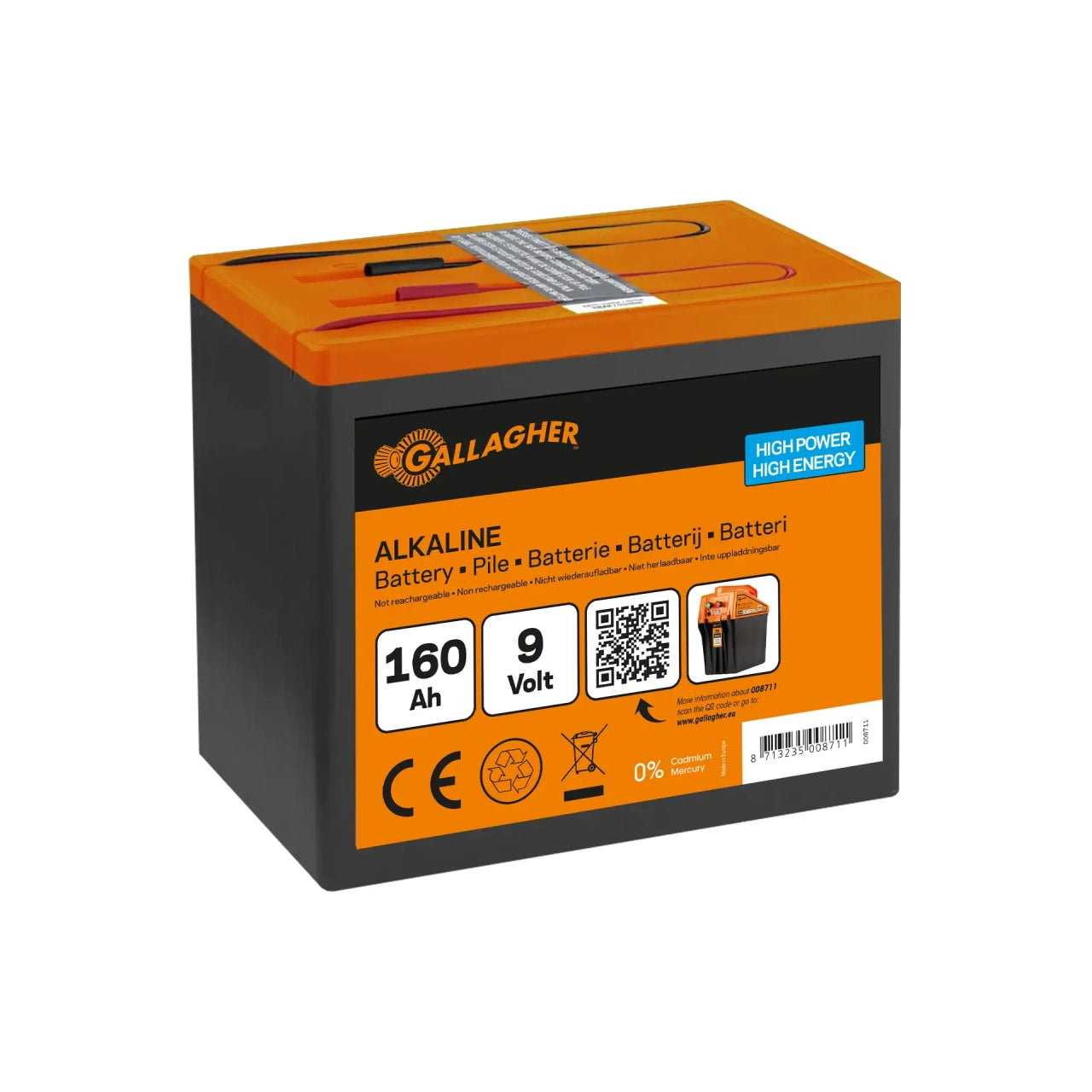 Gallagher 160Ah Alkaline Battery