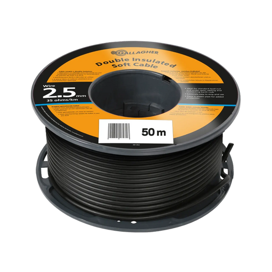 Gallagher 2.5mm 50m Double Insulated Soft Underground Cable