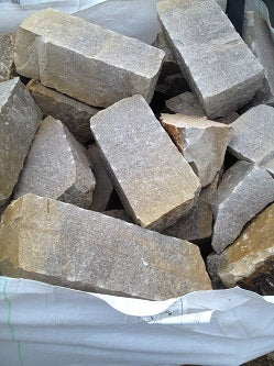 White Granite Guillotine Cut Stone - Tonne Bag