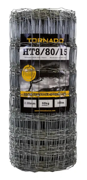 Tornado HT8/80/15 High Tensile Livestock 100m