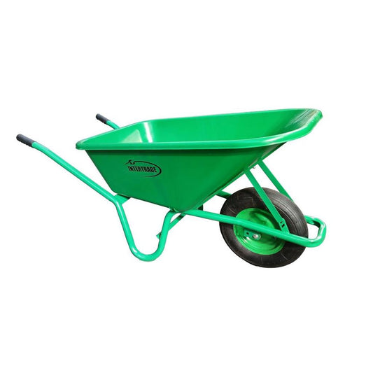 INTERTRADE Green Wheelbarrow 100L