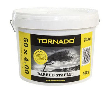Tornado 20kg Barbed Fence Staples 50 x 4mm